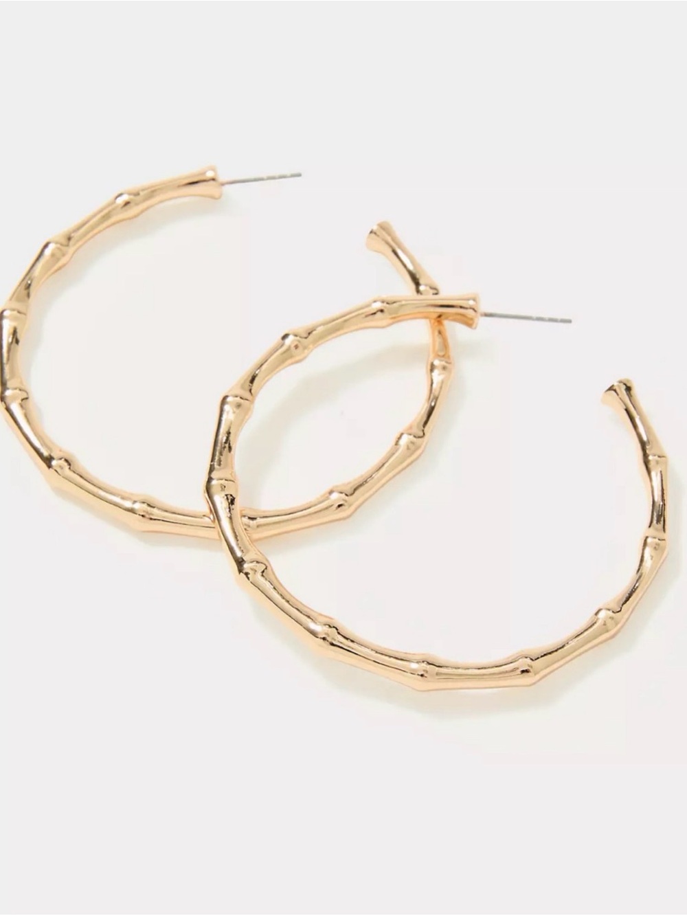 NWT Lilly PulitzerGold Bamboo Forest Hoop Earrings